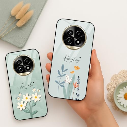 Image of COLORflow Back Cover Compatible with Realme 13 Pro 5G / 13 Pro Plus 5G | Floral Family Customized | Shockproof TPU Bumper with Camera Protection Back Cover