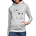 Spreadshirt Astérix & Obélix Idéfix Frappe Toc Toc Toc Sweat À Capuche Femme, L, Gris Clair chiné