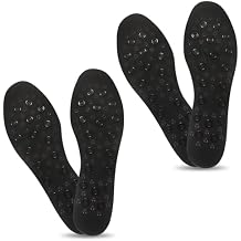 Large Work Shoe Inserts Men for Nikken Kenko mSteps 20214, Sole Inserts for Nikken Magnetic Insoles w/Foot Massage Nodes, Massaging Shoe Insoles for Men, Shock Absorbing Foot Support 2 Pack, 7-12