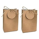 【Größe und Paket】: Geschenkbox-Größe (gefaltet): 7 x 3,5 x 11 cm; Paket: 50 x Party-Pakets; 50 x Hanfseile; 50 x Anhänger; Hinweis: Selbstmontage, flach geliefert, kann innerhalb von Sekunden zusammengebaut werden.