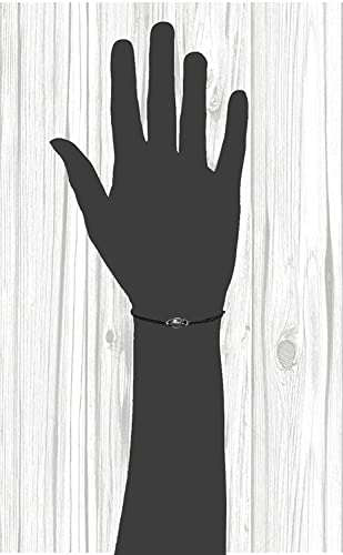 Real 6Mm Blue Celestite Bead On Bronze-Steel-Copper-Silver- Gold-Rose Gold-Black Iron-Titanium-Niobium Wire On A Leather Or Waxed Cord Adjustable Friendship Bracelet #TOP2