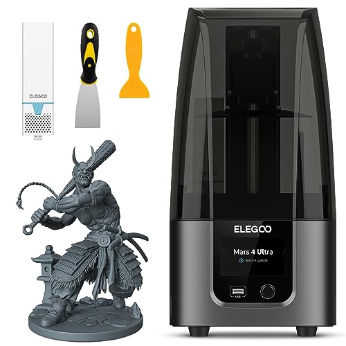 ELEGOO Mars 4 Ultra Imprimante 3D RÃ©sine LCD MSLA avec Ãcran Mono 9K de 7 Pouces, Impression Rapide, Transfert WiFi, SystÃ¨me Linux Puissant, Taille d'impression 153,36 x 77,76 x 165 mmÂ³