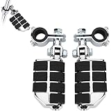 NOENOUGH 25-34mm Adjustable Motorcycle Highway Pegs Foot Peg, Universal Foot Rest with Mount Clamp K