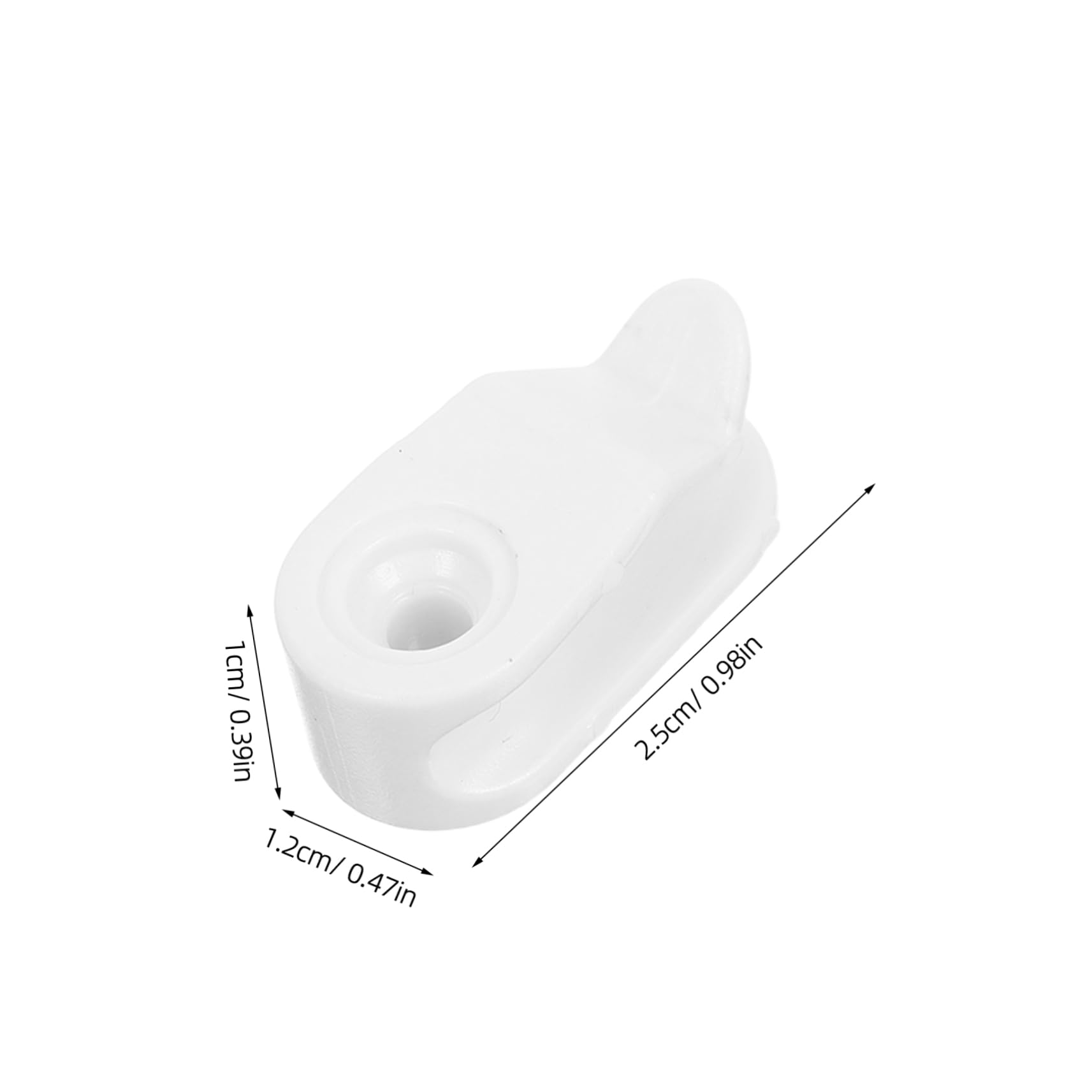 Cabilock 10 Sets Weatherproof Hooks for Hanging Outdoor String Lights Easy Installation White Clips for Christmas and Year Use for Gardens and Patios