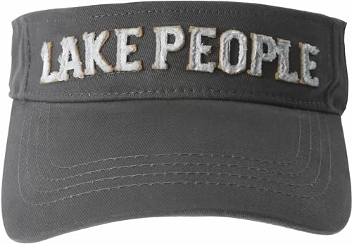 Pavilion Gift Company Lake People-Dark Gray Adjustable Visor Hat, One Size