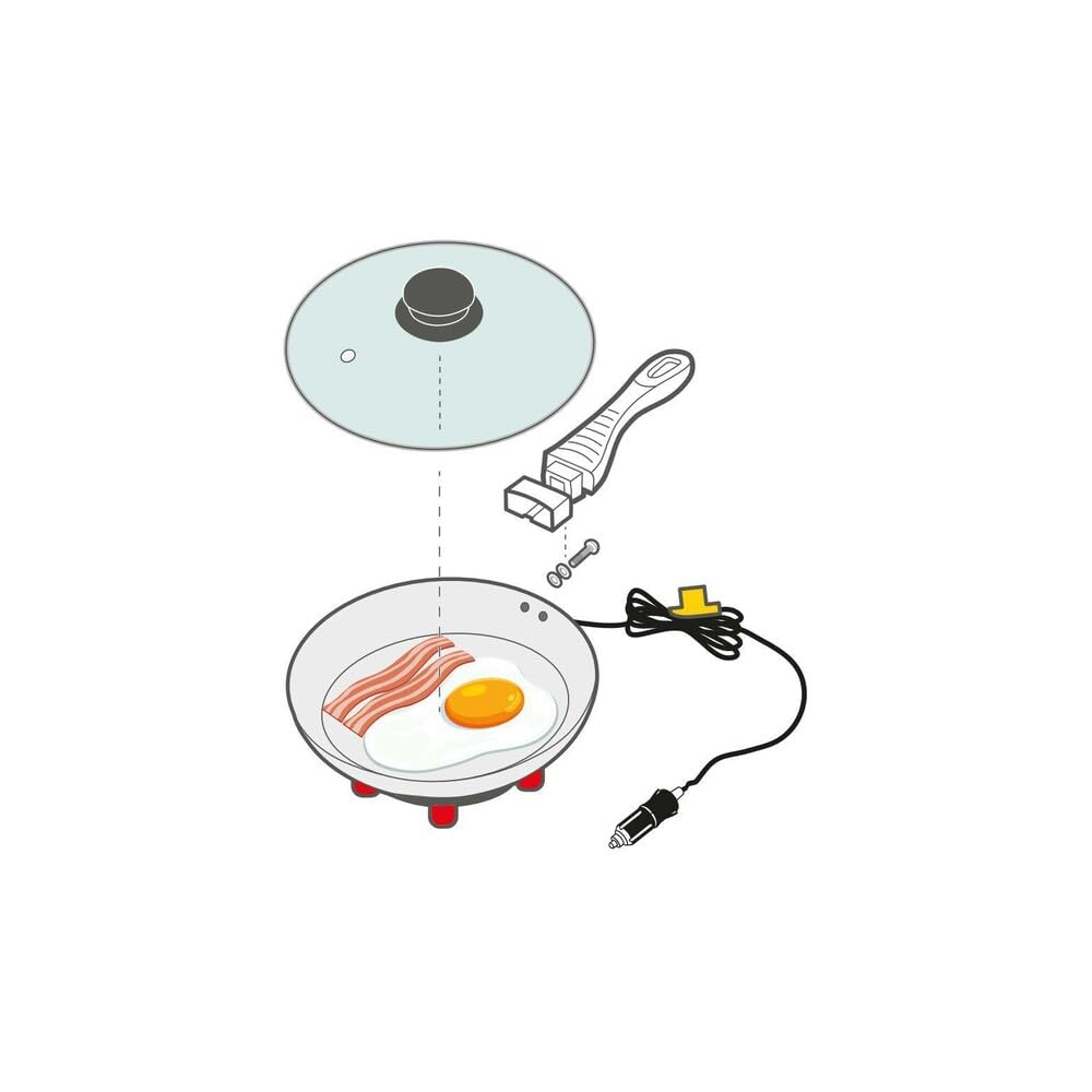 Lampa 97125 Electric Frying Pan, Sartén eléctrica – Ø 20 cm – 24 V – 270 W – 13 A
