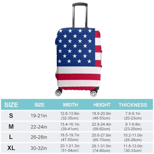 Carry On Luggage Cover Red Blue White American Flag (36) Anti Scratch Travel Luggage Covers for Suitcase Anti-Scratch Travel Suitcase Cover2
