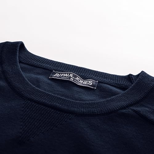 PJ PAUL JONES Men's Crewneck Sweaters Casual Crew Neck Sweatshirt Wool Blend Knit Pullovers3