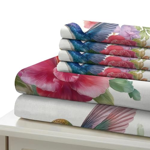 Housse de couette cheval imprimé 3D microfibre parure de lit