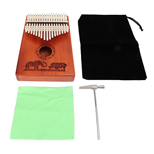 Kalimba Instrument, 17 Touches Portable Pouce Piano Joli Design Échelle Claire avec pour Famille - Les Beatles, Paul McCartney, John Lennon, RIngo Starr, George Harrison Kalimba Instrument, 17 Touches Portable Pouce Piano Joli Design Échelle Claire avec pour Famille – Image 7