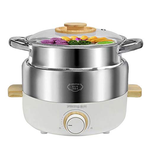 BBQ Hot Pot Hot Pot,304 Stainless Steel Split Electric Cooker Electric Cooking Nonstick Pan 3L, (Style B)