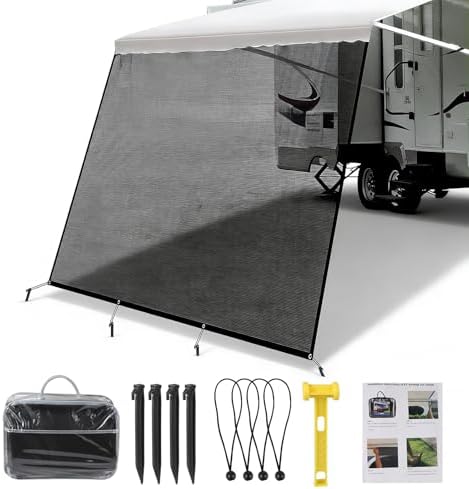 Auvent Caravane Universelle 2.46 x 3.35 m, Store Banne Camping Ca...