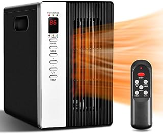 Space Heaters for Indoor Use - Room Heater with Remote Control, 495 SqFt