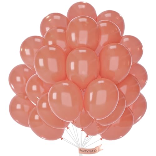 Image of PartyWoo Brown Balloons 50 pcs 12 Inch Pearl Boho Neutral Coffee Dark Brown Latex Helium Balloons for Wedding Baby Shower Gender Reveal Graduation Birthday Party Decorations Brown-Z08