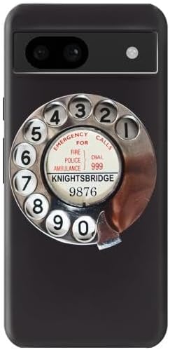 R0059 Retro Rotary Phone Dial On Case Cover for Google Pixel 8a