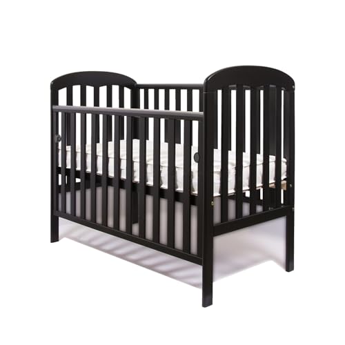 Viculii Lilibet Baby Cot with Drop Side Only | 120x60cm | Baby Cot with Drop Side (Black)