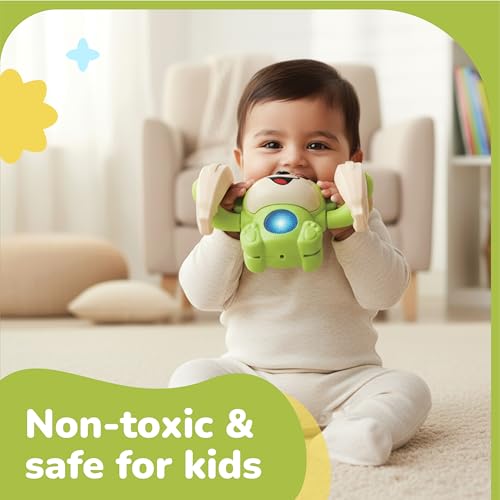 Image of Lifelong Cuppy Dancing Monkey Toy for Babies & Kids with 360 Tumbling, Rolling & Glowing Lights & Music | Non-Toxic, 3 AAA Battery Operated Interactive Toy for Kids 6+ Months & Above (LLCDC02, Green)