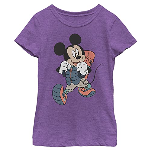 T-shirt Mickey Disney fille violet mûre taille S pour un look décontracté