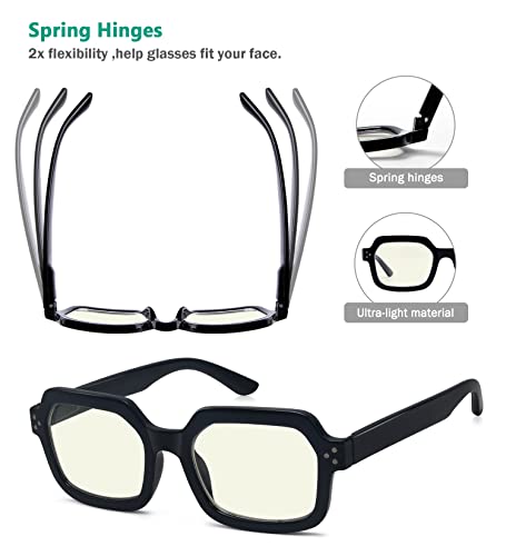 Image of Eyekepper 4-pack Reading Glasses Blue Light Blocking Square Computer Readers Women