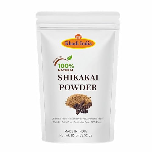 Image of Khadi 100% Herbal Pure Amla Reetha Shikakai, Bhringraj and Hibiscus for Hair |Hibiscus Powder /gudhal powder /gudhal fool powder (Pack of 5,50g each,Total 250g Pack)
