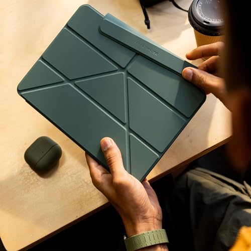 Image of DailyObjects Pleat Y-Fold Magnetic Case for iPad Pro 11-Inch (M4, 2024) - Sage Green