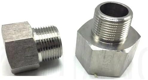 Metric to Pipe M16 M16X1.5 Male to 1/2" NPT Female Fitting Adapter