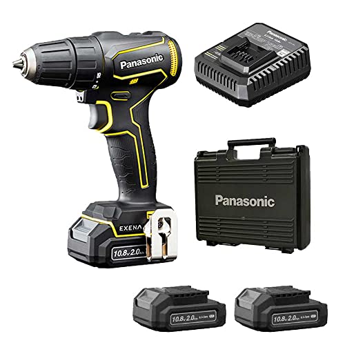 パナソニック 充電ドリルドライバー EZ1D31 チャックタイプ 10.8V 2.0Ah電池パック×2個 充電器 プラスチックケース付 Lシリーズ イエロー EZ1D31F10D-Y