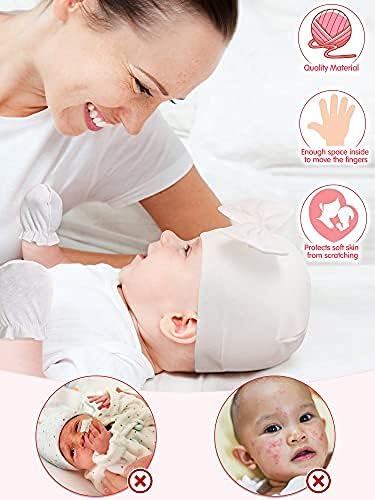 Miniatura 2 de Juego de 12 manoplas para bebé recién nacido, gorro de algodón, guante para bebés de 0 a 6 años