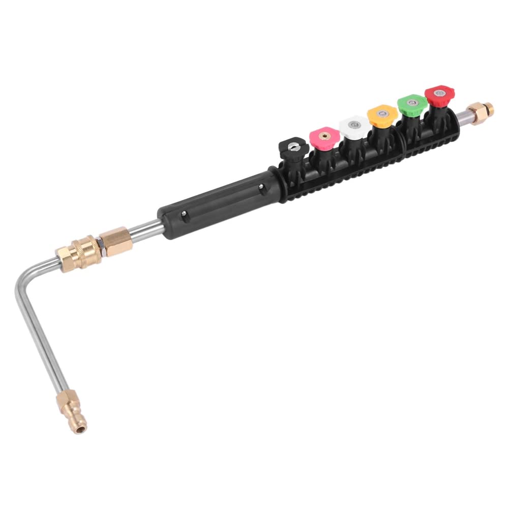 PENGY 2 juegos de varillas de extensión para hidrolimpiadora – Herramientas para la limpieza de canalones para hidrolimpiadora de 120 pulgadas