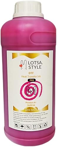 LOTSA. STYLE Premium PRO DTF - Recambio de tinta para impresoras de inyección de tinta, impresión de película de transferencia de calor, edición