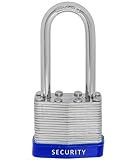24 PC Piece Set 40 MM Long Shackle Laminated Steel Padlock Keyed Alike Commercial Grade Padlocks Key