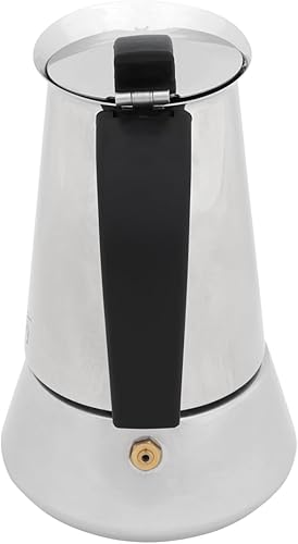 Miniatura 6 de Any Morning Cafetera de acero inoxidable para estufa de café expreso, olla italiana para el hogar y camping, cafetera compacta con filtro, perfecta