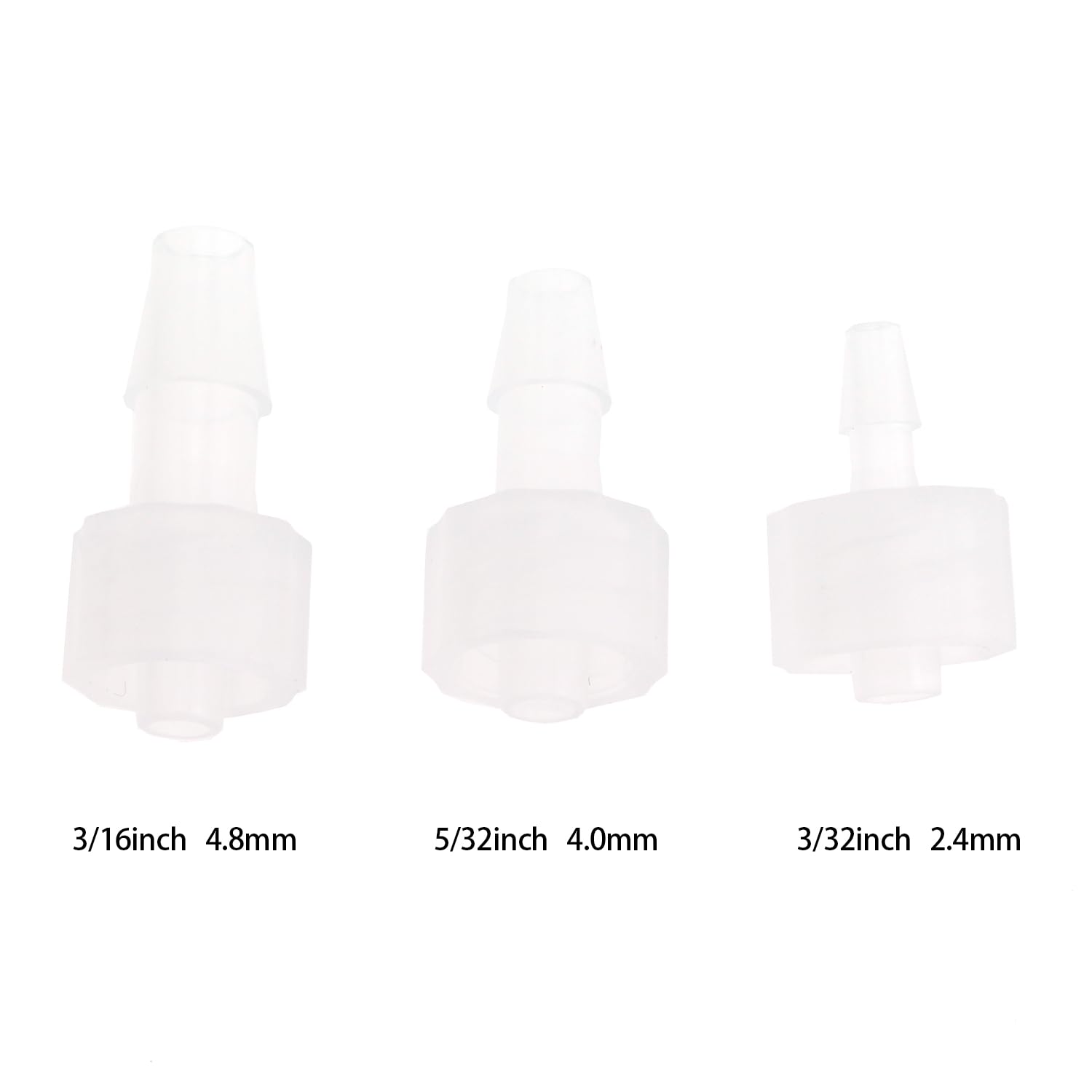 10 pcs Mâle Luer Lock 5/32 "Polycarbonate Tuyau Barb Adaptateur pour Laboratoire Biochimique Analytique Instruments