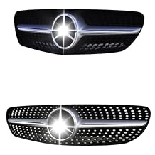 Diamond Grille Stickers/Decals for Mercedes Benz CLA 250 Coupe 2014-19 - Silver