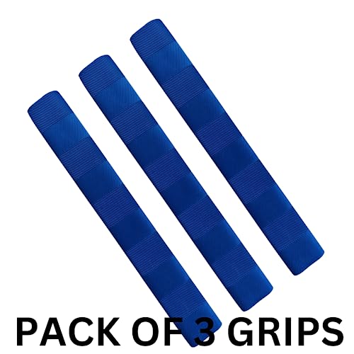 Whitedot Matrix Cricket Bat Grip - Pack of 3 (Royal Blue)