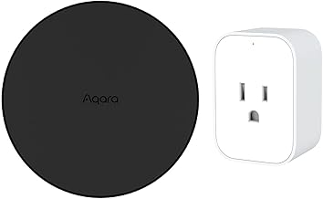 Aqara Smart Plug Plus Aqara Hub M2, Zigbee, with Energy Monitoring, Overload Protection, Scheduling and Voice Control, Compatible with Alexa, Google Assistant, IFTTT, and Apple HomeKit Compatible