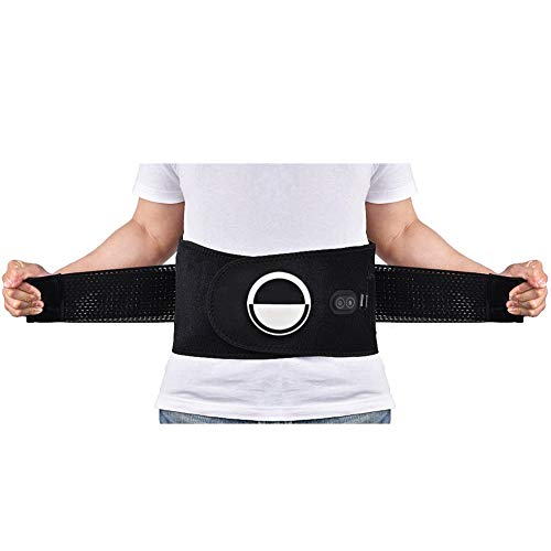LSRRYD Lendenwirbelsäule Stützgürtel Heizung Massage Gürtel Für Warmer Bauch Taillenschmerzen Und Ischias Schmerzlinderung Für Unisex Cover