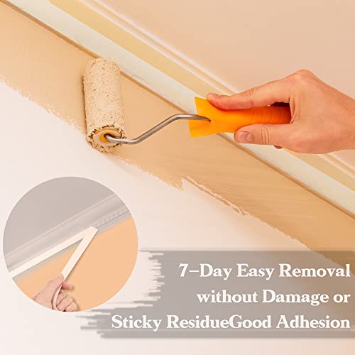 Deli Masking Tape, 12 Pack Painters Tape, General Purpose Painter Tape, Paint Tape, Wall Tape, 0.7 Inch X 50 Yards, Beige, For Painting, Arts, Crafts, Home, Office, School. #TOP2