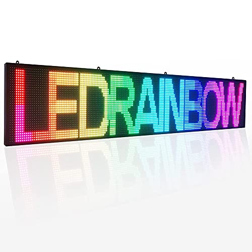CX PH10MM Scrolling led Sign 77â€™â€™x14â€™â€™Full Color LED Message Display WiFi Control for Business Ad Board