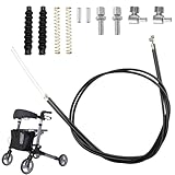 Hochwertiges 12-teiliges Bremskabel Antriebs Rollator Ersatzteil-Set für Gehhilfen, Universell kompatibel mit den meisten Rollator-Marken