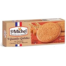 2 Boxes of Grande Galettes Caramel Butter Cookies by St Michel - 5.29 oz. Each