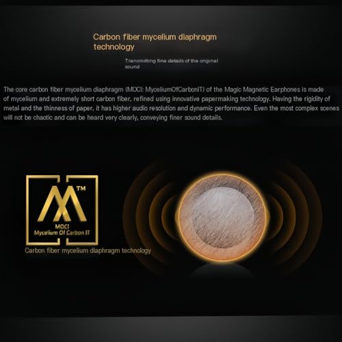 Image of 1 Pair 40mm Headphone Speaker Unit for Bose Headphones Housing Excellent Sound Composite Mycelium of Carbon + TPU, PEEK Diaphragm Copper Ring