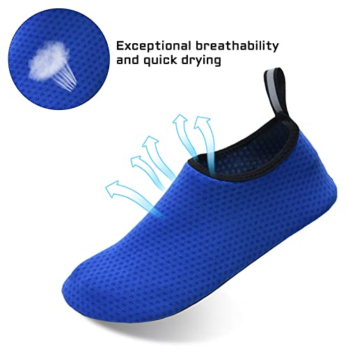RICHDMI Zapatos de Playa, Zapatos de Agua Hombre, Zapatillas de Agua Para Mujer, Calzado Agua Secado Rápido Zapatillas de Deportes Acuáticos Buceo Natación Surf Yoga(Azul, numeric_42) - imagen 5