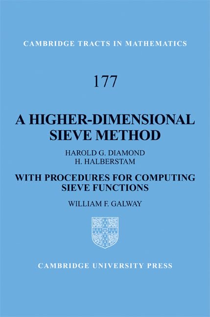 A Higher-Dimensional Sieve Method: With Procedures for Computing Sieve Functions