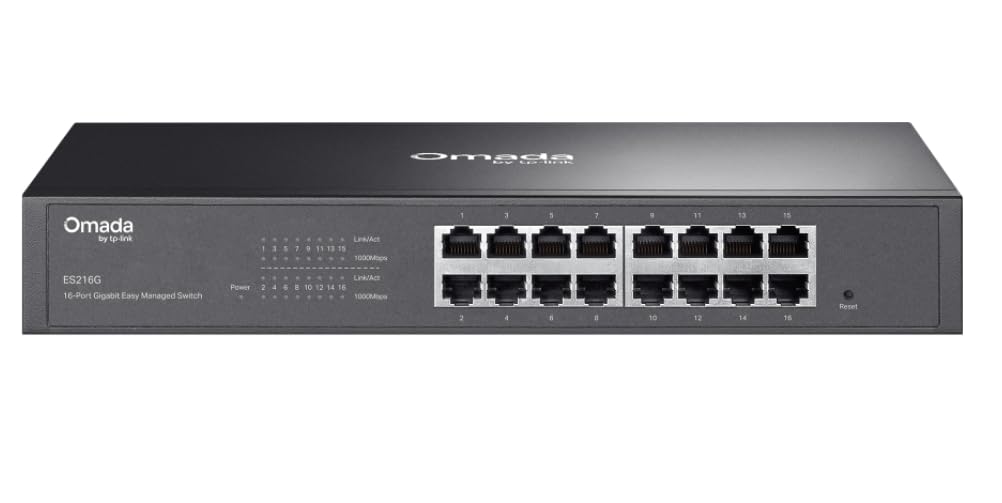 ES216G 16-Port Easy Managed Gigabit Switch Compatible with TP-Link | Desktop & 1U Rackmount, Steel Casing, ES216G Model, High-Performance Network-image-41