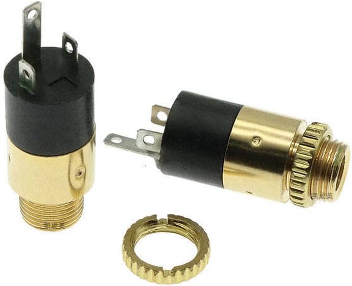 5PCS 3.5MM cylindrical socket PJ-392 Stereo Female Socket Jack with Screw 3.5 Audio Video Headphone Connector PJ392 GOLD PLATED