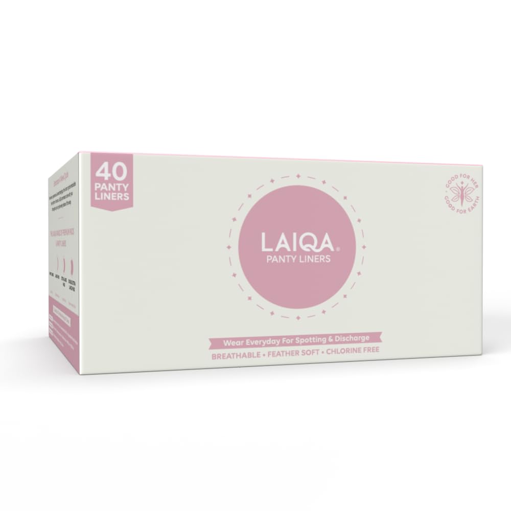 LAIQA Premium Rash-Free Daily Panty Liners For Womens Daily Use 40 Panty Liners | Made With Natural Fibers & Premium Raw Materials | Softest Panty Liners For Your Daily Intimate Hygiene | Best Panty Liners in India | Pack of 1 (B0B7RDNKX5) Amazon Price History, Amazon Price Tracker