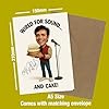 Cliff Richard Birthday Card – Funny Caricature with Printed Reproduction Autograph | Pop Music Memorabilia, Unique Birthday Gift for Cliff Richard Fans and Collectors No1978 #1