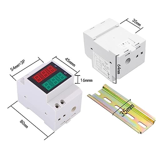 Voltmètre Ampèremètre AC Indicateur de Tension et Courant Numérique D52-2042