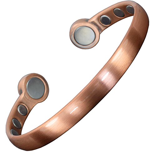 Holistic Magnets Bracelet Magnétique Très Grande Taille Homme Femme Bracelet Cuivre Pur Avec 8 Puissants Aimants Idée Cadeau Anniversaire Bracelet Jonc...